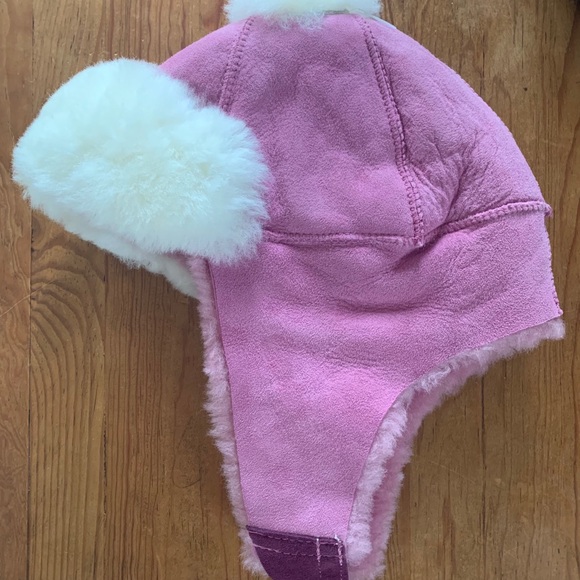 Egli’s Leather and Sheepskin Ice Trooper Hat Mauve - Picture 2 of 7
